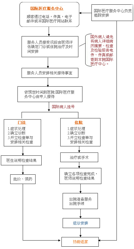 國際醫療服務流程