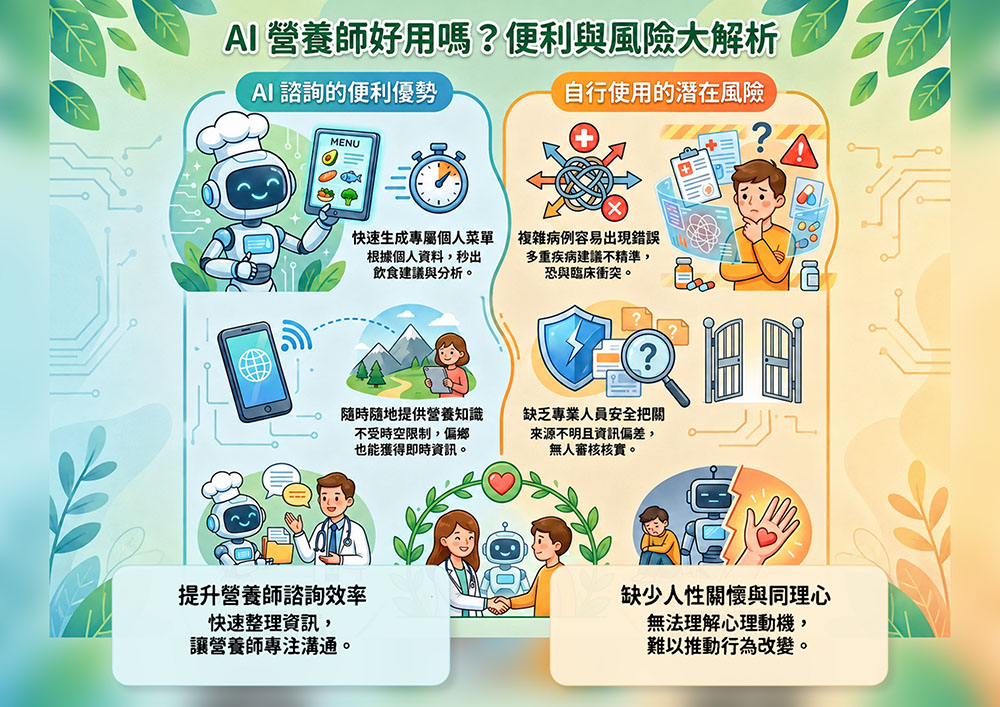 AI飲食管理夯 過度依賴恐影響健康